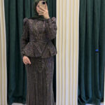 Nova peplum abiye - Görsel 5