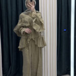 Flora tül moda Volanlı ikili takım - Görsel 4