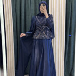 Pelinli taşlı peplum abiye
